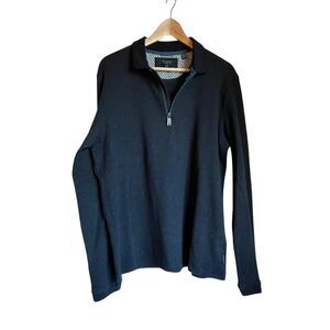 Ted-baker Men's Blue Quarter Zip Pullover
